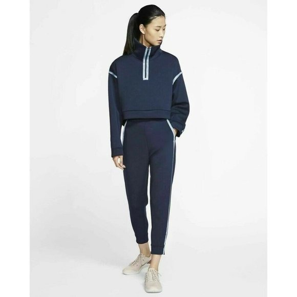 Nike Tech Pack Cropped Pullover Blue Size Small - Picture 2 of 7